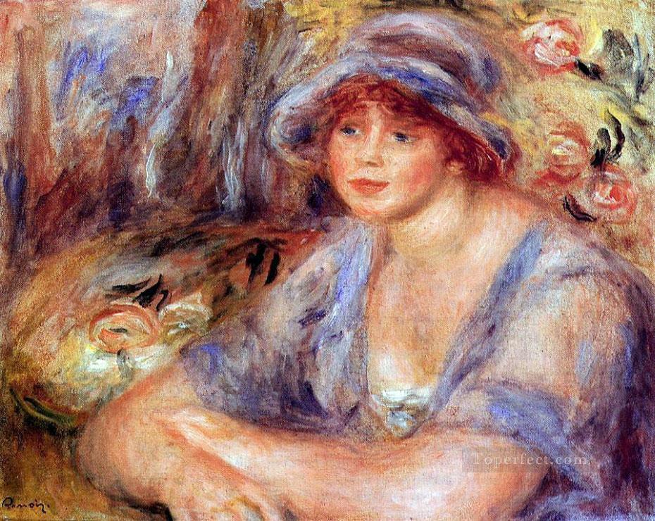 andrée en azul Pierre Auguste Renoir Pintura al óleo
